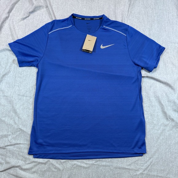 Nike Other - Nike Miler Shirt Mens‎ Large Dri-FIT Running Blue AJ7565-480 Athletic Tee Top